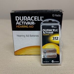 Duracell Activair Hearing Aid Batteries 312